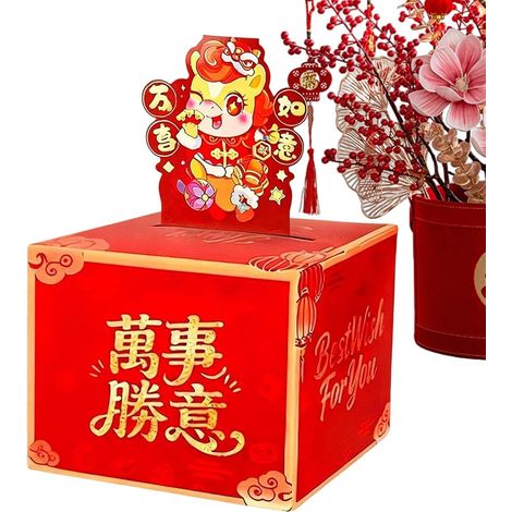 pour Épargne en Argent Poche à Espèces de Stockage pour Nouvel an Rangement Pour Nouvel An Chinois Pour Tirer L'Argent pour Adolescents Fils Fille Hommes Femmes (1/5)