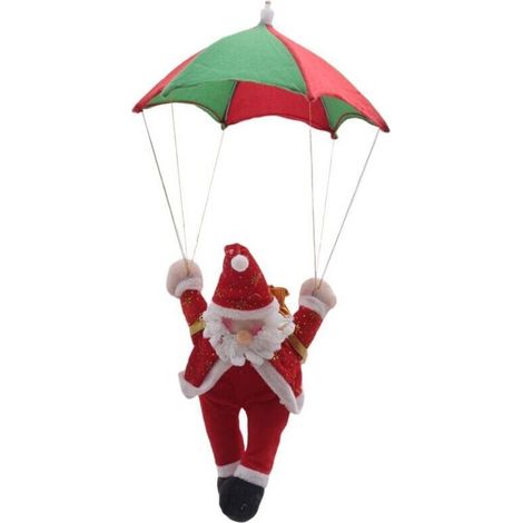 Parachute PèRe NoëL DéCorations de en Plein Air PoupéE Pendentif An DéCor Ornements (1/4)