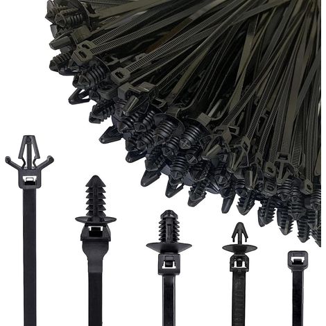 Druckmontage Reißverschluss Clips für 160 Stück Auto
