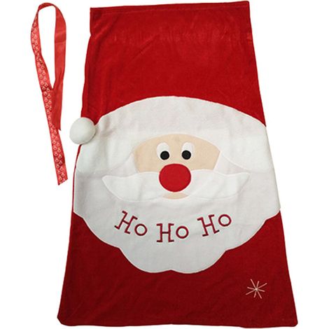 Sac Cadeau Noel - Sac À Cordon En Tissu Flanelle 50 x 70 cm - Pour Jouets Et Cadeaux - 2 Pièces (1/5)