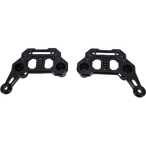 LED Dual Light Bar Hood Mounting Brackets with Adjustable Sliding Rails and Anti-Scratch Spacing Design (1/5)