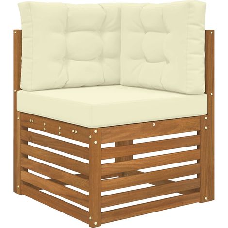 Maison Exclusive - Sofakissen für draußen Polyester Creme 60 x 60 (1/5)