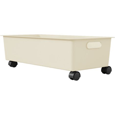 Beyamis Chariot rangement sous bureau – plastique robuste, roulettes, poignée, gain de place, chambre/dortoir (1/5)