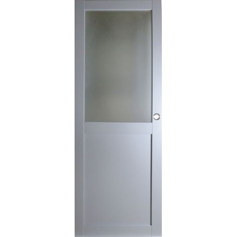 [jamais Utilise] Porte Coulissante Athena Ral7035 Vitrée H204 X L83 + Sérrure A Condamnation Gd Menuiseries (1/2)