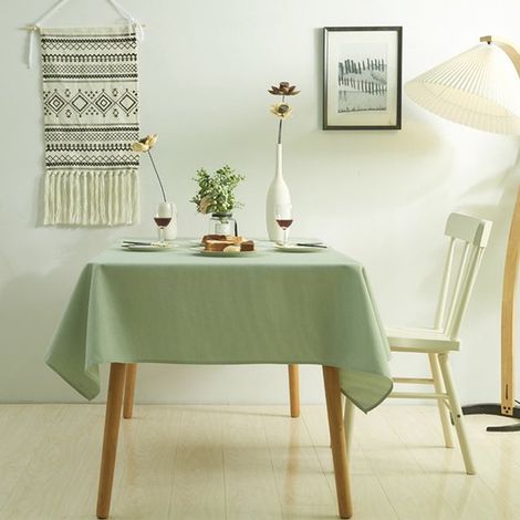 Abwaschbare schmutzabweisende Tischdecke 4XL 140 x 220 cm rechteckige wasserdichte Tischdecke geeignet für Restaurants Gärten Partys Hochzeiten (1/5)