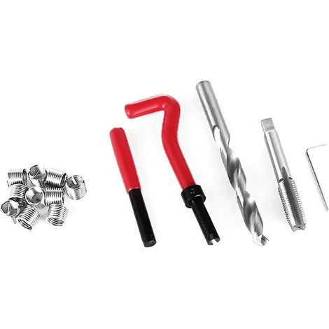 Kit de 15 inserts de réparation de filetage métrique M5 M6 M8 M10 M14 Helicoil pour bobines automobiles  1,25 (1/5)
