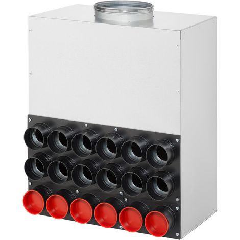 Helios FRS-VK 18-63/180 Verteilerkasten mit 18 Stutzen für FRS-R 63, Anschluss-DN 180 (1/3)