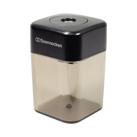 Soennecken Dosenspitzer 8mm Kunststoff schwarz/grau transparent (1/2)