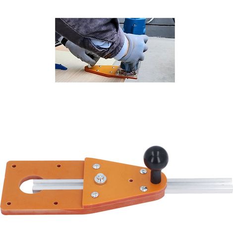 Kantenrundungsmaschine zum Fräsen von Rundplatten + 260 mm kurze Schiene, Ausgleichstisch, umgekehrte Plattenbasis, Hilfsrundungswerkzeug für die Holzbearbeitung, Bogenschneid- und Rundungsmaschine, F (1/5)