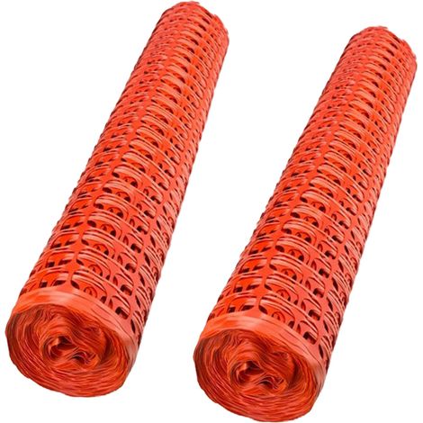Schutznetz Warnnetz Fangnetz Bauzaun Wildzaun Waldzaun orange 100 Meter (1/5)
