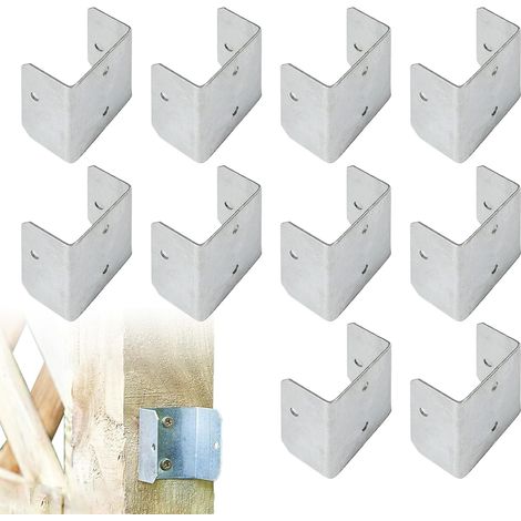 Colliers de serrage pour boîtier, support de montage en forme de U, fixation multi-angles en acier inoxydable — Idéal pour les clôtures de jardin, les cloisons, la menuiserie et les structures agricol (1/5)