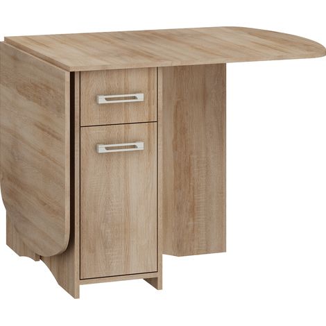 Table pliante HOMI MINI 10 chêne sonoma 40-160 cm