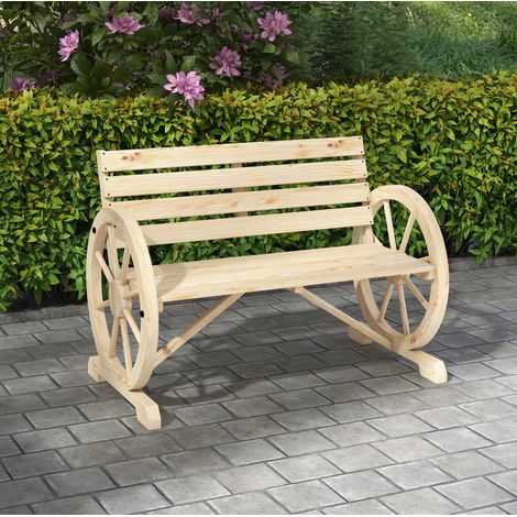 seduta sedia legno da giardino stile rustico HAVRYA (1/4)