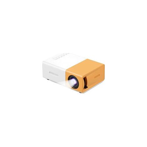 Mini Projecteur Portable VideoProjecteur de Film Retroprojecteur, Compatible avec Smartphone/PS4/Firestick, La Vidéo Peut être Directement Reflétée