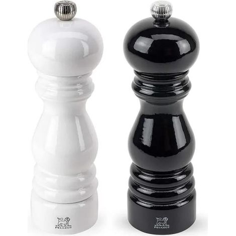 Peugeot Duo molinillos de pimienta y sal negro y blanco 18 cm (1/3)