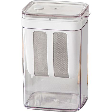 Passoire à yaourt avec sac à mailles extra fines, couvercle transparent, filtre à fromage multifonctionnel (1/5)