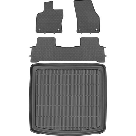 Set di tappetini in gomma per auto e tappetino per bagagliaio per Volkswagen Touran II Minivan del 2015 (1/5)