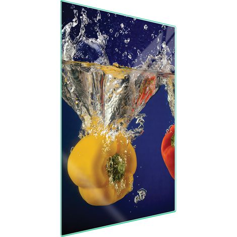 TAGLIERE IN VETRO 35x52 Peperone (1/5)