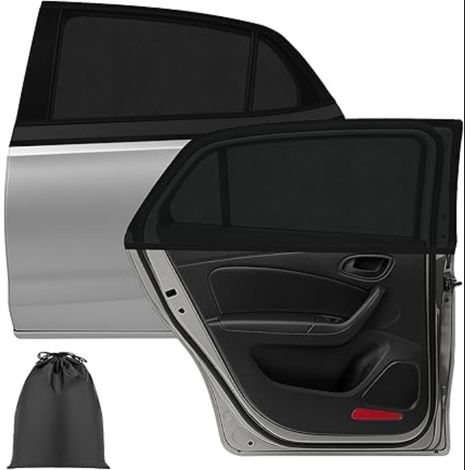 Pare Soleil Voiture Bébé Protection UV Chaussette Fenêtre Voitures (1/5)