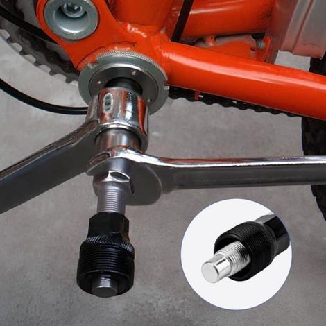 Ahlsen Extracteur Pedalier VéLo, Extracteur de Manivelle Universelle, Outil Demonte Roue Libre, Arrache Manivelle Velo Outil (1/4)