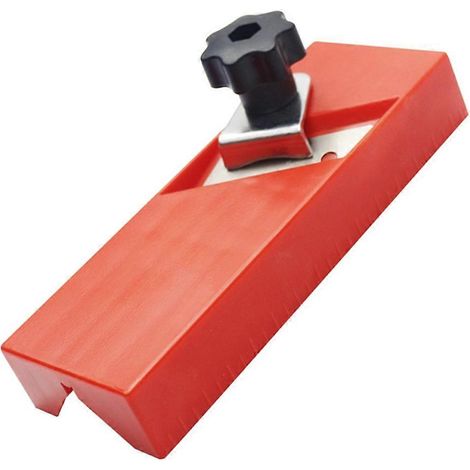 Raboteuse manuelle pour bois, plaques de plâtre, angle de 45°, rouge (1/5)