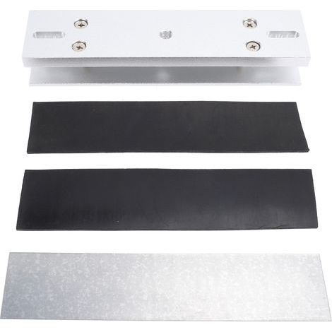 Support de serrure magnétique en forme de U, alliage d'aluminium, 280kg, 600lb, électromagnétique pour porte en verre sans cadre (1/5)