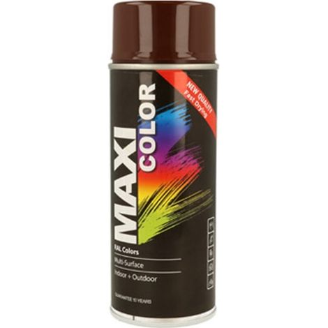Pintura spray maxi color brillo 400 ml ral 8016 brillo caoba