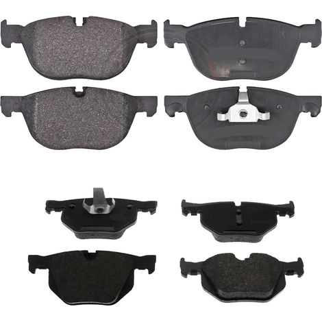 KIT PASTIGLIE FRENO ANTERIORI E POSTERIORI compatibile con BMW X5 (E70) / PASTIGLIE FRENANTI AUTO OEM FDB4052,FDB4067 / SOSTITUZIONE DIRETTA / BASSA POLVERE / SILENZIOSO (1/4)