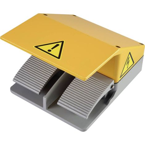 TRU COMPONENTS Interruttore a pedale 220 V/AC, 380 V/AC 10 A 2 pedali 2 NC, 2 NA 1 pz.