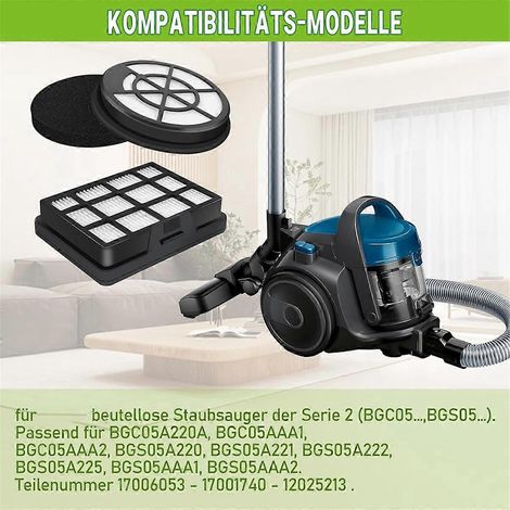 HEPA-Filterersatz für BBZ152EF Serie 2 (1/5)