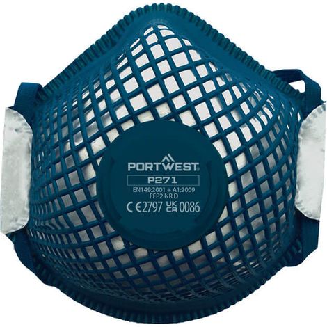 Ergonet FFP2 Atemschutzmaske mit Ventil – Weiß – Portwest