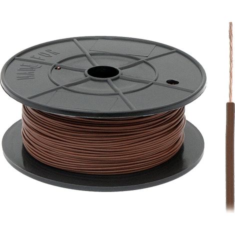 Cable Flry-A de 0,22 mm, marrón, 1 m