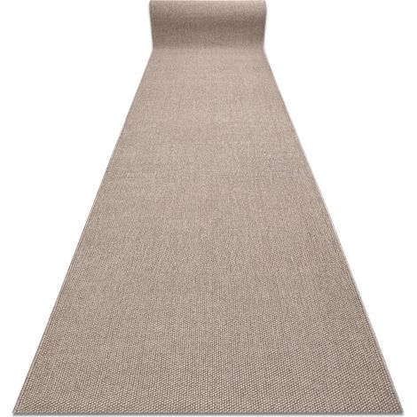 Läufer CASABLANCA LOOM braun, Schleife weich drinnen & draußen 100 cm brown 100x700 cm (1/5)