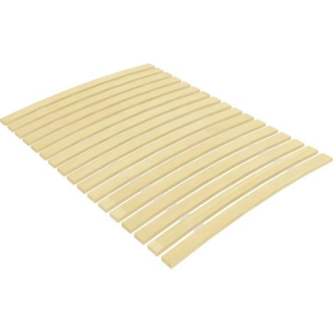 Bonnevie – Sommier à lattes en bois de peuplier 90x200 cm – 17 lattes pliables pour soutien optimal – Épaisseur de latte 12 mm - OIB3631E (1/4)