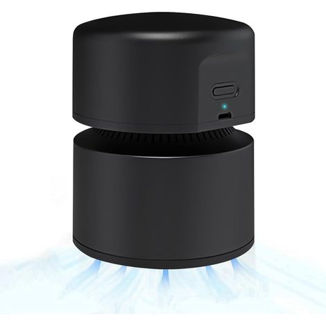 Mini aspirateur de bureau sans fil, compact et rechargeable, noir (1/5)