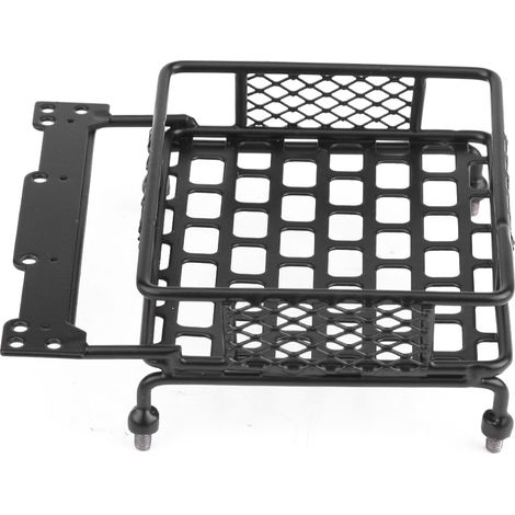 Fahrzeugzubehörmodell: Gepäckbox aus Stahl für Dachgepäckträger, kompatibel mit 1/10 RC Crawler-Autos (Größe S)
