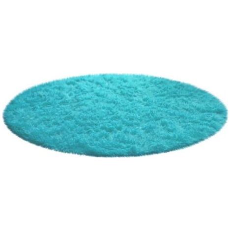 Tapis de bain doux et antidérapant, tapis rond en peluche bleu roi, convenant aux salles de bain, chambres et salons – un complément parfait à votre décoration intérieure (1/5)