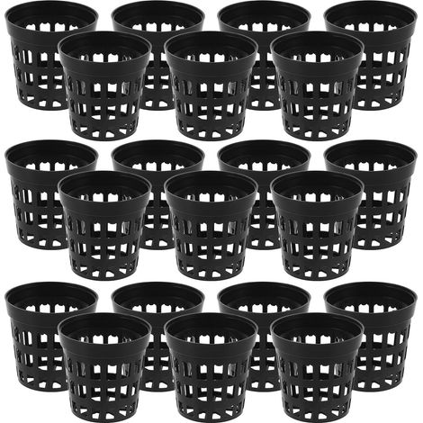 STOBOK 40 Pots pour plantes aquatiques en plastique noir aquarium (1/5)