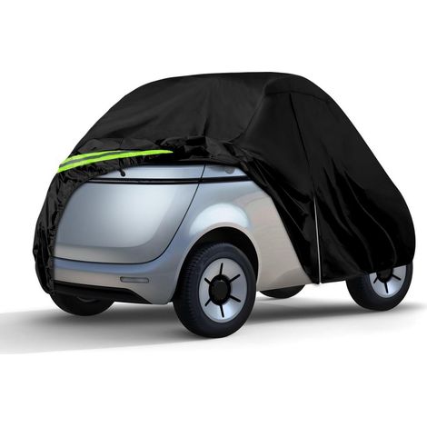 Bâche intégrale imperméable pour Microlino 2022-2025, garage auto respirant, bandes réfléchissantes, fermeture éclair latérale, antivol (1/5)