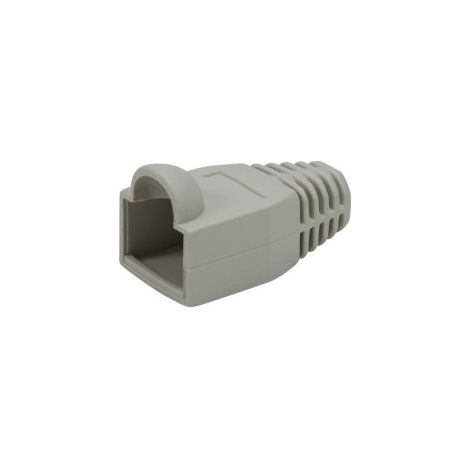 KIT 100 UNIDADES CAPUCHON RJ45 COLOR GRIS