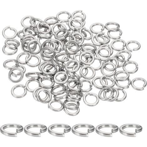 Paquet De 100 Rondelle Grower M6 Rondelles Fendues Argent (1/5)
