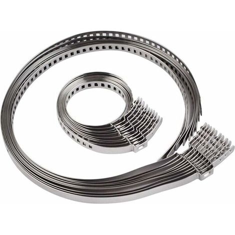 10pcs Universal Joint Clamps, Adjustable Stainless Steel Clamps for Cardan Shafts (1/5)