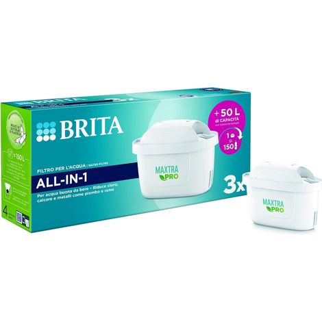 Lot de 3 Filtre à eau, Maxtra Pro tout-en-un, Pour carafe filtrante (1/5)