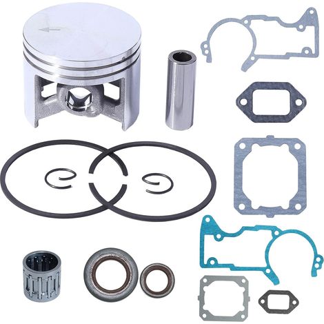 Kit de piston de 50 mm pour Stihl MS440 044, joint complet, roulement de joint d'huile 1128 030 2015, kit de piston, jeu de joints, jeu de joint d'huile, bougie (1/5)