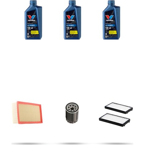 Kit tagliando 3 FILTRI e 3L OLIO compatibile con Hyundai Getz 1.1 46kw dal 2002 (1/5)
