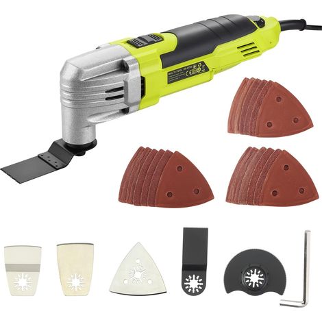 Utensile Multifunzione 300W,DEWINNER 0-23000OPM Strumento Oscillante, multi-utensile oscillante con kit di accessori con lama per sega, lucidatura, carta abrasiva, multiuso (1/5)