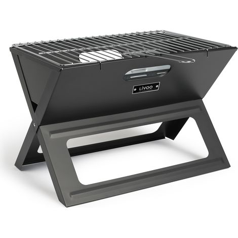 Barbecue à charbon pliable 44.5x28.5cm - Livoo - doc268 (1/5)