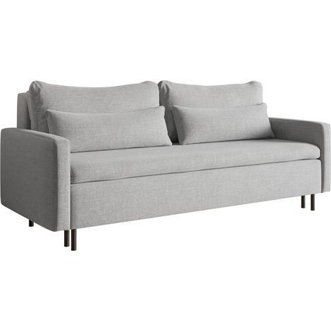 Selsey Umpro – 3-Sitzer Sofa mit Schlaffunktion und Bettkasten, Chenille, Grau (1/5)