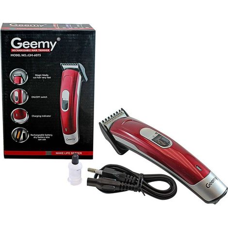 Gm-6046 Tondeuse à Barbe électrique Professionnelle Sans Fil Tondeuse à Cheveux (1/5)