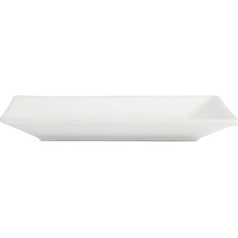Plat Rectangulaire de Service en Porcelaine Blanche 200 x 130 mm - Lot de 6 - (1/5)